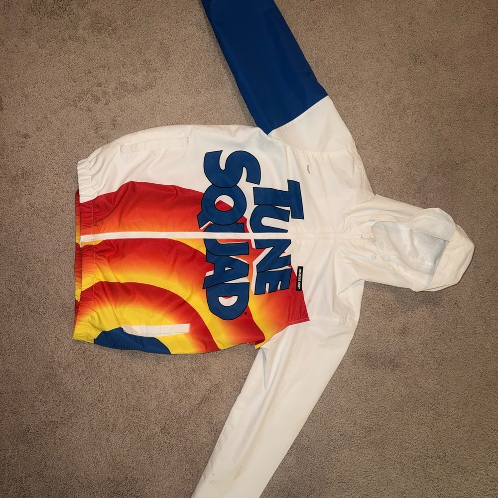 Tune Squad Multicolor Windbreaker Jacket Size SMALL